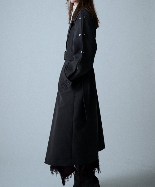 UJOH(ウジョー)の「【UJOH HOMME/ウジョー】Open Sleeve Coat / U734-C04-900(ダウンジャケット/コート・メンズ・ブラック・4)」の7枚目の写真
