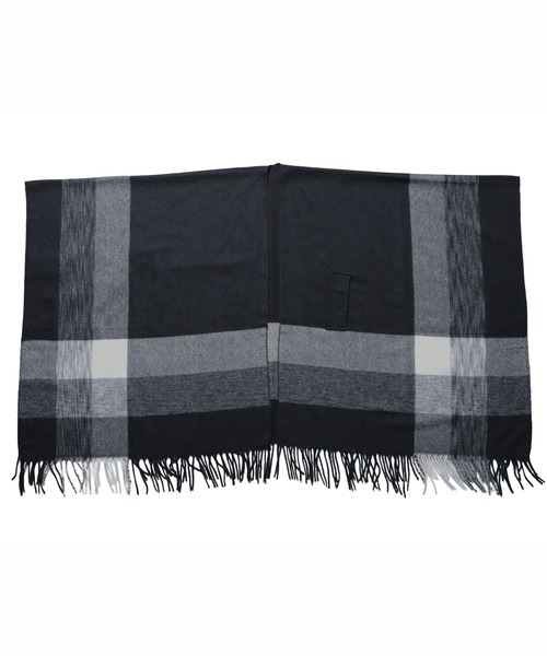 Ruze(ルゼ)の「Monochrome check poncho/モノクロームニットポンチョ(ポンチョ・レディース・ブラック・FREE)」の18枚目の写真