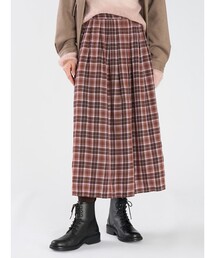 タータンチェック ロングスカート