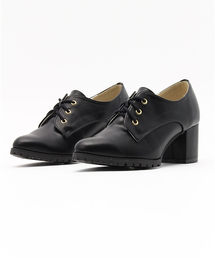 Noubel Voug Relax | Noubel Voug Relax(ヌーベル ヴォーグ リラックス)/太ヒールレースアップパンプス(パンプス)