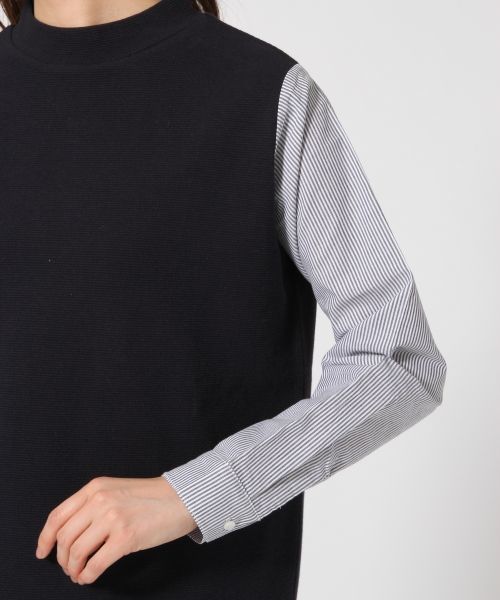 GLOBAL WORK(グローバルワーク)の「シャツスリーブプルオーバー長袖/725143(Tシャツ/カットソー・レディース・グレー/その他/ネイビー/ブラウン・MEDIUM/SMALL/LARGE)」の10枚目の写真
