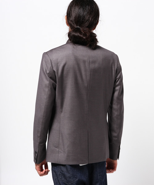 STUDIOUS（ステュディオス）の「【STUDIOUS】マイクロTR1ボタンジャケット（テーラードジャケット・メンズ・ブラック/グレー・1/2/3）」の4枚目の写真