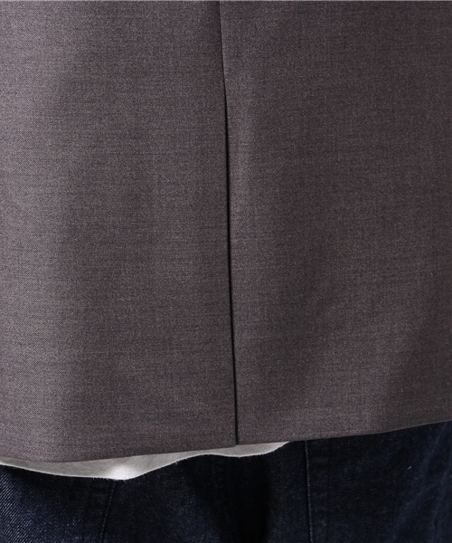 STUDIOUS（ステュディオス）の「【STUDIOUS】マイクロTR1ボタンジャケット（テーラードジャケット・メンズ・ブラック/グレー・1/2/3）」の10枚目の写真