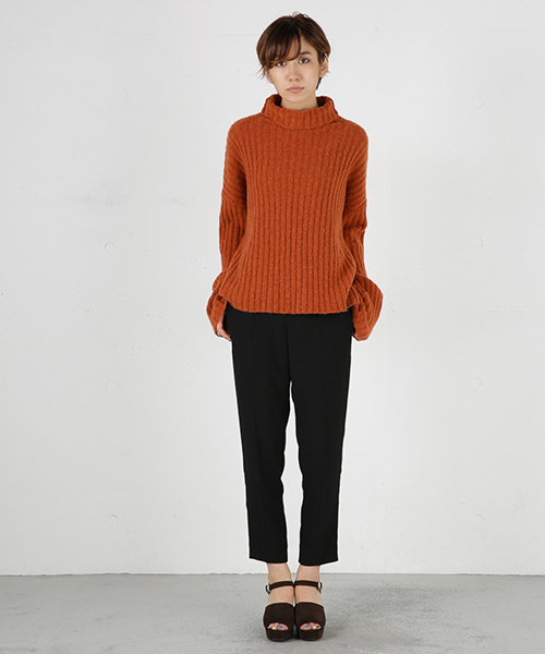 MOUSSY（マウジー）の「EASY TROUSER（その他パンツ・レディース・ブラック/ボルドー・2/0/1）」の2枚目の写真