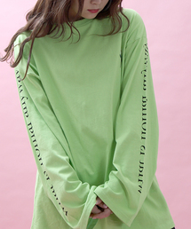 WC | WC/バラ刺繍BIGロングTシャツ(Tシャツ/カットソー)