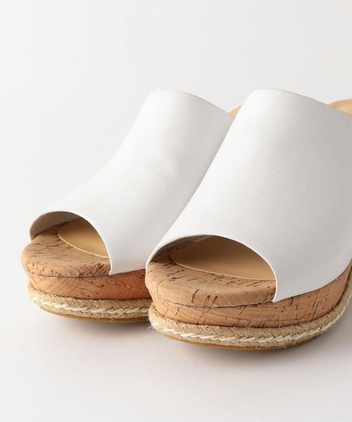 ODETTE E ODILE（オデットエオディール）の「OFC ディープラインミュールウェッジ サンダル80（サンダル・レディース・ホワイト/ブラック/ブラウン/シルバー/ゴールド/グレー・37/35/36）」の14枚目の写真