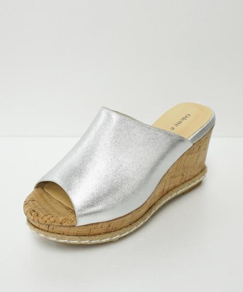 ODETTE E ODILE（オデットエオディール）の「OFC ディープラインミュールウェッジ サンダル80（サンダル・レディース・ホワイト/ブラック/ブラウン/シルバー/ゴールド/グレー・37/35/36）」の19枚目の写真