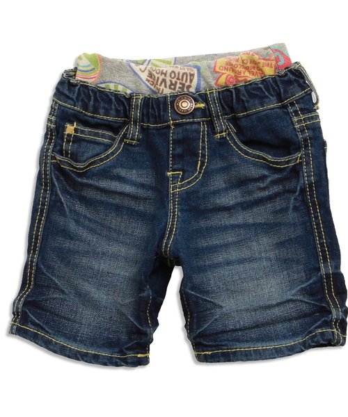 Breeze ブリーズ の しわ加工ハーフパンツ 5分丈 デニムパンツ Wear