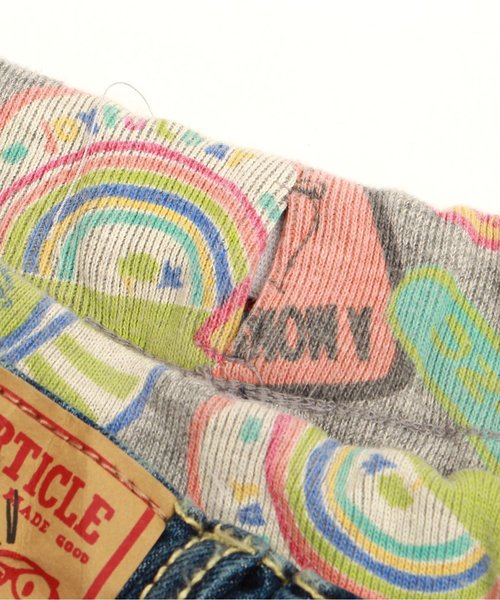 BREEZE（ブリーズ）の「しわ加工ハーフパンツ 5分丈（デニムパンツ・キッズ・ブルー/ストライプ/サックスブルー・95/140/80/110/130/90/100/120）」の10枚目の写真