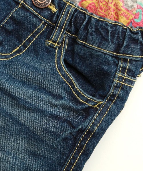 BREEZE（ブリーズ）の「しわ加工ハーフパンツ 5分丈（デニムパンツ・キッズ・ブルー/ストライプ/サックスブルー・95/140/80/110/130/90/100/120）」の11枚目の写真