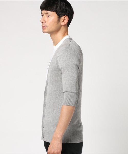 Letroyes(ルトロワ)の「Letroyes コットンカーディガン HENRI(カーディガン/ボレロ・メンズ・ブルー/ブラウン/グレー/オリーブ・SMALL/LARGE/MEDIUM)」の6枚目の写真