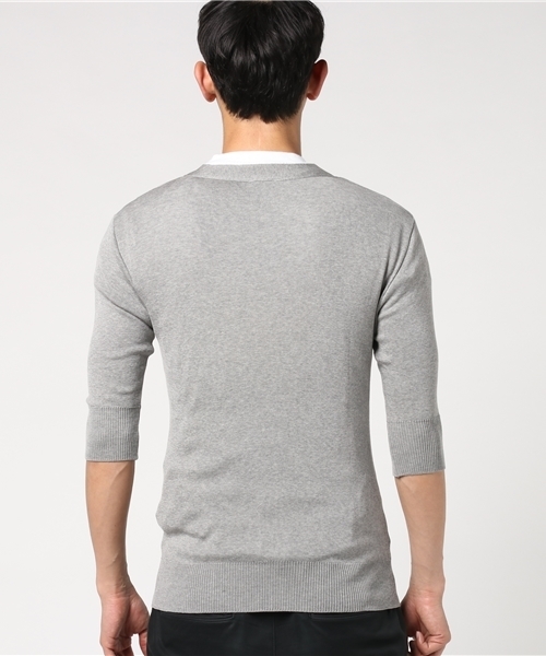 Letroyes(ルトロワ)の「Letroyes コットンカーディガン HENRI(カーディガン/ボレロ・メンズ・ブルー/ブラウン/グレー/オリーブ・SMALL/LARGE/MEDIUM)」の7枚目の写真