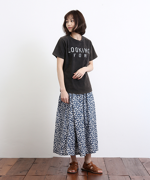 CUBE SUGAR（キューブシュガー）の「20/-ＯＥ天竺クルーネックTシャツ（Tシャツ/カットソー・レディース・ライトグレー/ブラック/ピンク系その他/ブルー・M）」の17枚目の写真