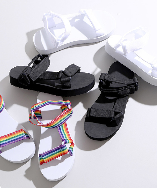 WEGO（ウィゴー）の「WEGO/フラットテープサンダル（サンダル・メンズ・その他1/ホワイト/ブラック・LARGE/X-LARGE）」の12枚目の写真