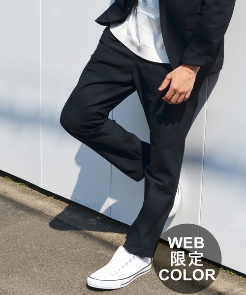 SHIPS（シップス）の「SC: EVALET(R) トリコット 4WAY セットアップ イージーパンツ（その他パンツ・メンズ・ネイビー/カーキ/ブラック・X-LARGE/LARGE/SMALL/MEDIUM）」の2枚目の写真