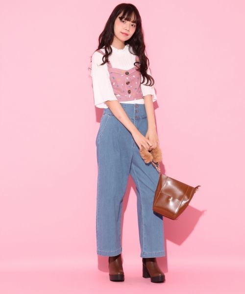 Heather(ヘザー)の「ハイネックランダムプリーツ5分袖(Tシャツ/カットソー・レディース・アイボリー/ブラック/ピンク系その他・FREE)」の14枚目の写真