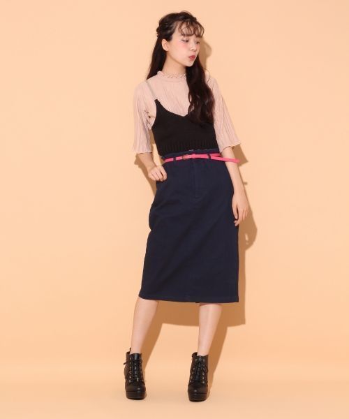 Heather(ヘザー)の「ハイネックランダムプリーツ5分袖(Tシャツ/カットソー・レディース・アイボリー/ブラック/ピンク系その他・FREE)」の12枚目の写真