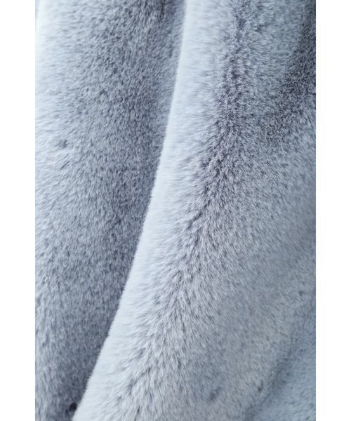 NATURAL BEAUTY BASIC（ナチュラルビューティーベーシック）の「フェイクファーブルゾン（ブルゾン・レディース・ブルー/キャメル・MEDIUM/SMALL）」の16枚目の写真