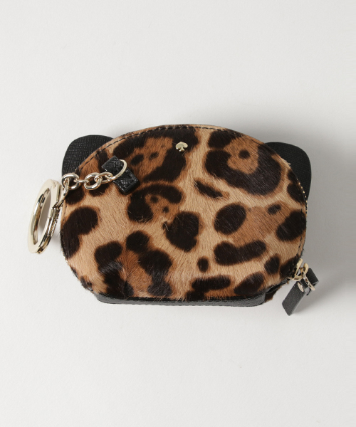 kate spade new york（ケイトスペード ニューヨーク）の「ラン ワイルド レオパード ダンプリング コイン パース（コインケース・レディース・レオパード・ONESIZE）」の3枚目の写真