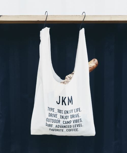 JACK & MARIE（ジャックアンドマリー）の「JACK & MARIE マルシェバック L（エコバッグ/サブバッグ・レディース・ナチュラル/アイボリー・LARGE）」の9枚目の写真