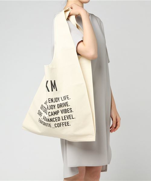 JACK & MARIE（ジャックアンドマリー）の「JACK & MARIE マルシェバック L（エコバッグ/サブバッグ・レディース・ナチュラル/アイボリー・LARGE）」の8枚目の写真