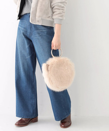 earth music&ecology | ・ハイウエストワイドデニムパンツ(デニムパンツ)