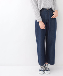 earth music&ecology | ・ハイウエストワイドデニムパンツ(デニムパンツ)