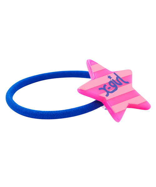 X-girl Stages（エックスガールステージス）の「“STRIPE” HAIR ELASTIC（ヘアゴム・キッズ・ピンク/レッド/クリア・ONE SIZE）」の5枚目の写真