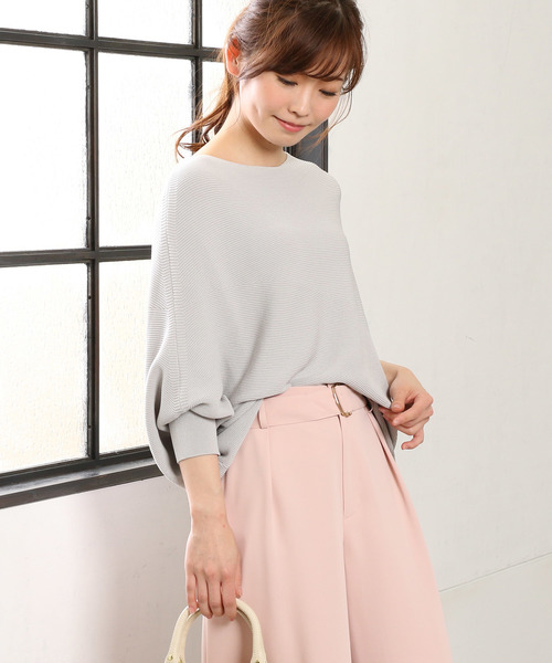 un dix cors（アンディコール）の「バイヤスガーターニット（ニット/セーター・レディース・ライトグレー/イエロー/ライトベージュ/ホワイト・ﾌﾘ-）」の12枚目の写真