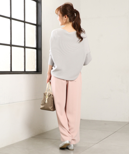 un dix cors（アンディコール）の「バイヤスガーターニット（ニット/セーター・レディース・ライトグレー/イエロー/ライトベージュ/ホワイト・ﾌﾘ-）」の15枚目の写真