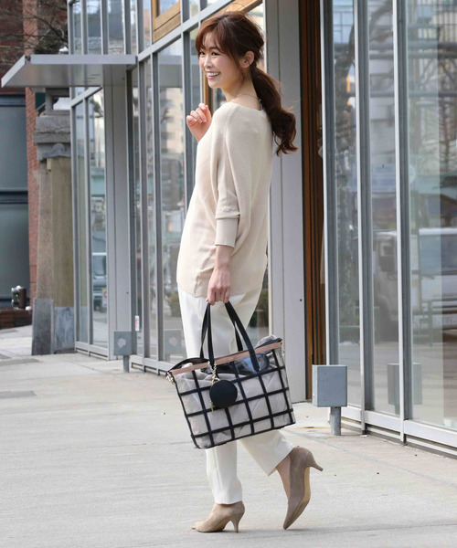 un dix cors（アンディコール）の「バイヤスガーターニット（ニット/セーター・レディース・ライトグレー/イエロー/ライトベージュ/ホワイト・ﾌﾘ-）」の20枚目の写真