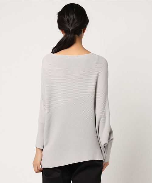 un dix cors（アンディコール）の「バイヤスガーターニット（ニット/セーター・レディース・ライトグレー/イエロー/ライトベージュ/ホワイト・ﾌﾘ-）」の6枚目の写真