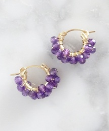 TONE SELECT GOODS（トーンセレクトグッズ）の「【marinaJEWELRY】14kgf/Amethyst pave pierced earring（ピアス（両耳用））」