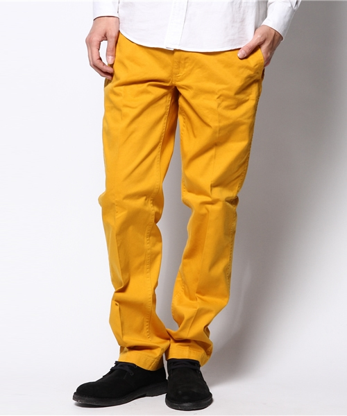 UNION STATION(ユニオンステーション)の「カラーチノクロス(チノパンツ・メンズ・オフホワイト/ベージュ/エメラルド/サックスブルー/ネイビー/イエロー/ピンク/レッド/オレンジ・SMALL/MEDIUM/LARGE/LL)」の6枚目の写真