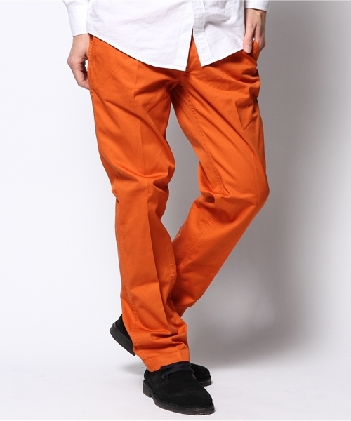 UNION STATION(ユニオンステーション)の「カラーチノクロス(チノパンツ・メンズ・オフホワイト/ベージュ/エメラルド/サックスブルー/ネイビー/イエロー/ピンク/レッド/オレンジ・SMALL/MEDIUM/LARGE/LL)」の9枚目の写真