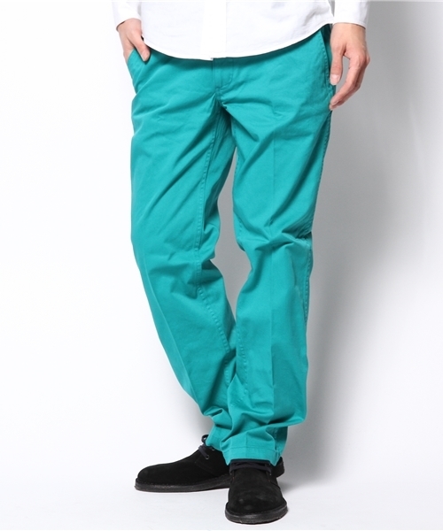 UNION STATION(ユニオンステーション)の「カラーチノクロス(チノパンツ・メンズ・オフホワイト/ベージュ/エメラルド/サックスブルー/ネイビー/イエロー/ピンク/レッド/オレンジ・SMALL/MEDIUM/LARGE/LL)」の1枚目の写真