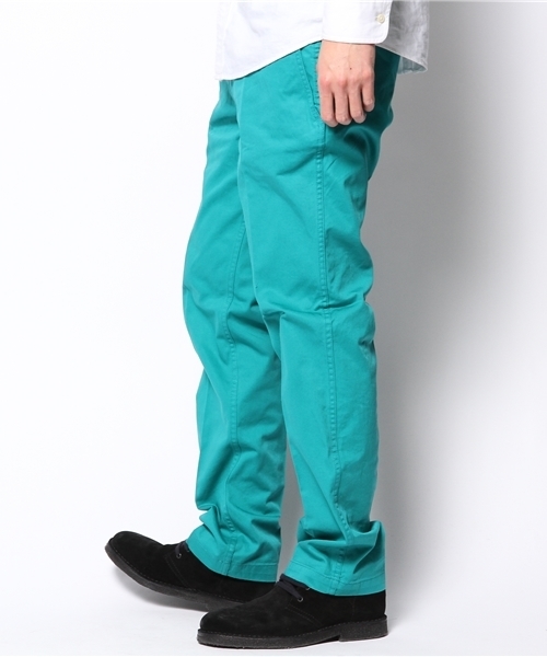 UNION STATION(ユニオンステーション)の「カラーチノクロス(チノパンツ・メンズ・オフホワイト/ベージュ/エメラルド/サックスブルー/ネイビー/イエロー/ピンク/レッド/オレンジ・SMALL/MEDIUM/LARGE/LL)」の10枚目の写真