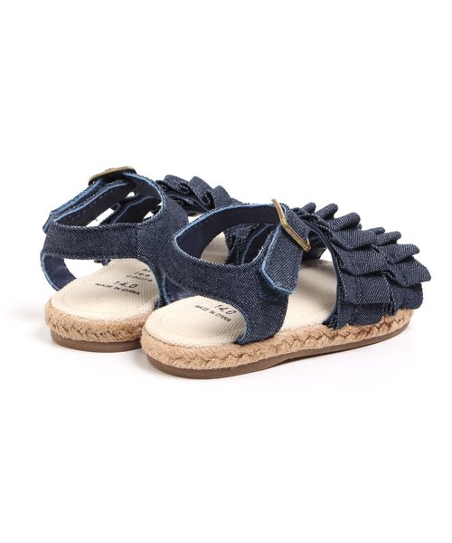 apres les cours（アプレレクール）の「フリルサンダル（サンダル・キッズ・ブルー/マスタード/ローズ・14/15 /16/17/18/19/20/21）」の7枚目の写真