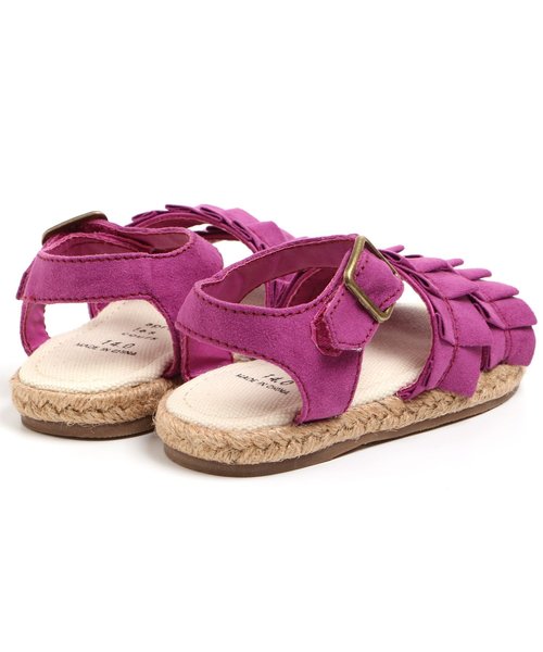 apres les cours（アプレレクール）の「フリルサンダル（サンダル・キッズ・ブルー/マスタード/ローズ・14/15 /16/17/18/19/20/21）」の10枚目の写真