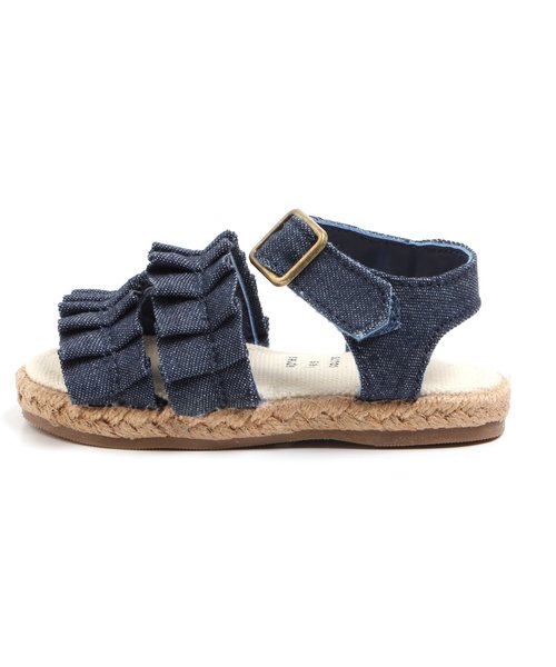 apres les cours（アプレレクール）の「フリルサンダル（サンダル・キッズ・ブルー/マスタード/ローズ・14/15 /16/17/18/19/20/21）」の15枚目の写真