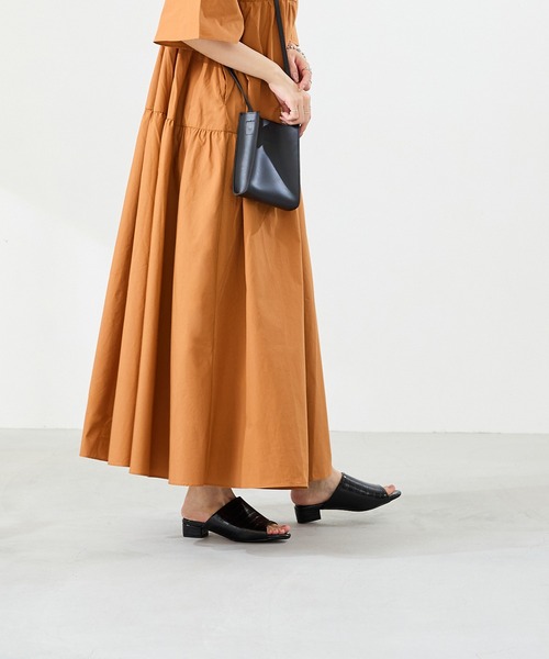 オフィスで履き替え オフィスサンダル ミュールサンダル 3cmヒール