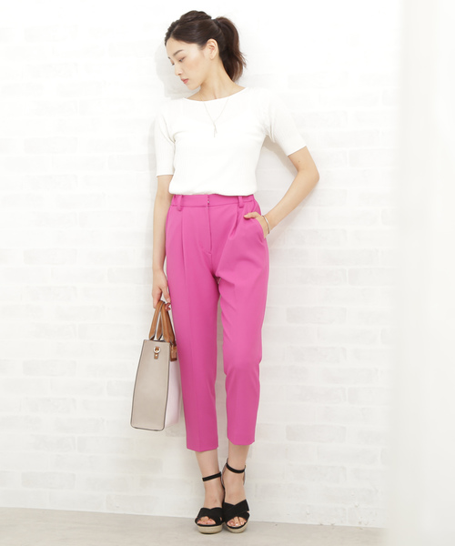 N.（N. Natural Beauty Basic）（エヌエヌナチュラルビューティーベーシック）の「◆コットンモダールハイツイストニット（ニット/セーター・レディース・ホワイト/ブラック/ブラウン/レッド/ピンク・MEDIUM）」の6枚目の写真