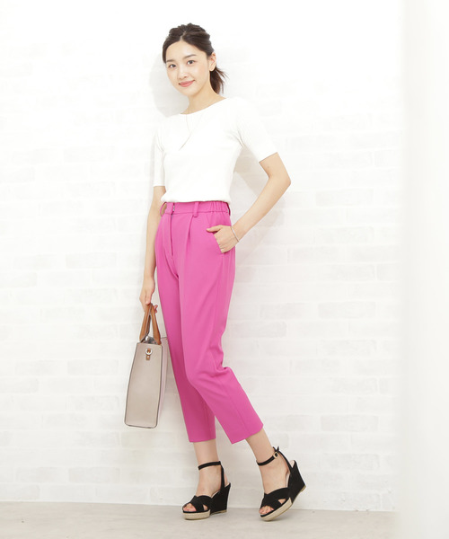 N.（N. Natural Beauty Basic）（エヌエヌナチュラルビューティーベーシック）の「◆コットンモダールハイツイストニット（ニット/セーター・レディース・ホワイト/ブラック/ブラウン/レッド/ピンク・MEDIUM）」の8枚目の写真