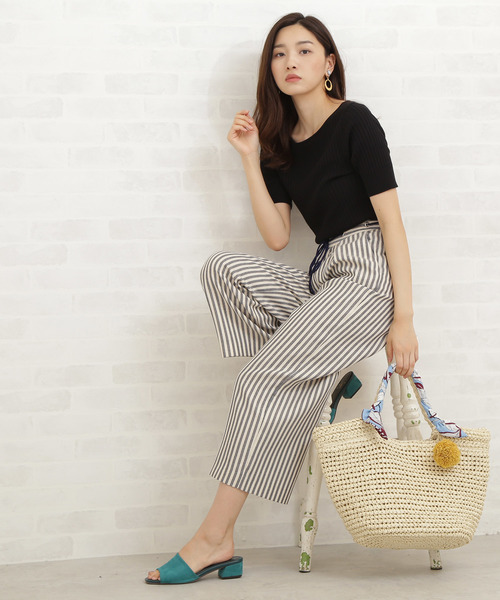 N.（N. Natural Beauty Basic）（エヌエヌナチュラルビューティーベーシック）の「◆コットンモダールハイツイストニット（ニット/セーター・レディース・ホワイト/ブラック/ブラウン/レッド/ピンク・MEDIUM）」の9枚目の写真