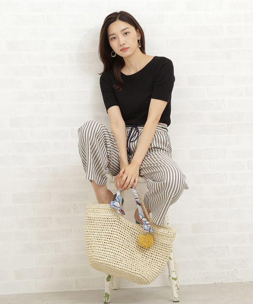 N.（N. Natural Beauty Basic）（エヌエヌナチュラルビューティーベーシック）の「◆コットンモダールハイツイストニット（ニット/セーター・レディース・ホワイト/ブラック/ブラウン/レッド/ピンク・MEDIUM）」の10枚目の写真