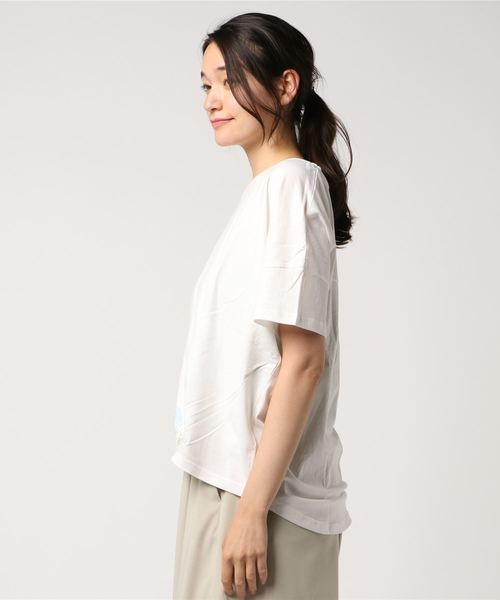 go slow caravan(ゴースローキャラバン)の「JUICY/ジューシー 裾タックプルオーバーB(Tシャツ/カットソー・レディース・ホワイト/ライトイエロー・FREE)」の3枚目の写真