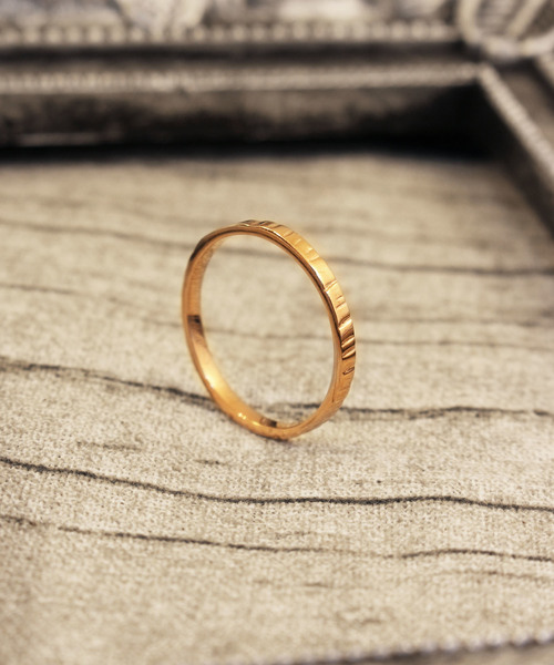 Vaya Con Dios（ヴァヤコンディオス）の「【VayaConDios/ヴァヤコンディオス】ステンレス製スリムハンドメイド風リング（リング・メンズ・ブラック/ゴールド/ピンクゴールド/シルバー・#21/#17/#19/#11/#9/#13）」の4枚目の写真