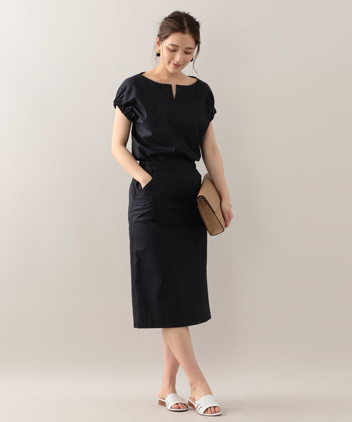 Mackintosh Philosophy ﾏｯｷﾝﾄｯｼｭ ﾌｨﾛｿﾌｨｰ の ウォッシャブル コットンチンツワッシャー ツーピース ワンピース Wear