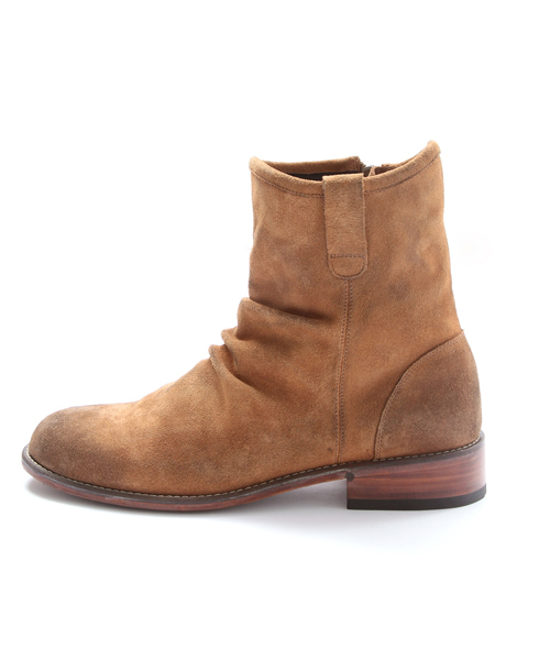 MONKEY TIME(モンキータイム)の「MT∴ スウェード サイドジップ ショートブーツ(ブーツ・メンズ・ダークブラウン/ブラック・41/42/43)」の3枚目の写真