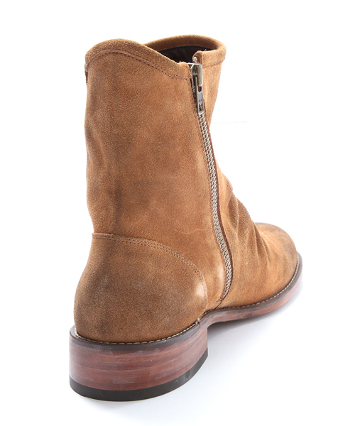 MONKEY TIME(モンキータイム)の「MT∴ スウェード サイドジップ ショートブーツ(ブーツ・メンズ・ダークブラウン/ブラック・41/42/43)」の4枚目の写真